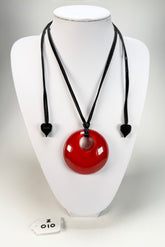 Zsiska - Colourful Statement "Pendant" Red Resin Necklace ( 40102049013Q00 )