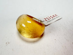 Zsiska - Precious Gold Leaf Resin Ring ( 1000602G000Q0L ) - Size UK Q / US 8