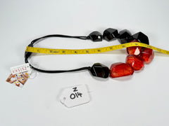 Zsiska - Empress Redd & Black Resin Necklace ( 8410150REDDQ09 )