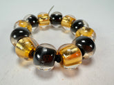 Zsiska - Radiance Gold & Black Large Resin Bracelet ( 8000301GF01Q0L )
