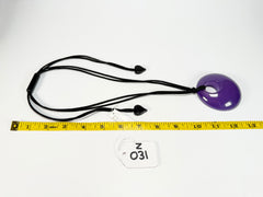Zsiska - Colourful Statement "Pendant" Purple Resin Necklace ( 40102049018Q00 )