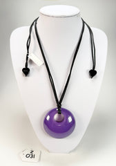 Zsiska - Colourful Statement "Pendant" Purple Resin Necklace ( 40102049018Q00 )