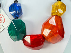 Zsiska - Rock Candy "Prue Leith" Mix Colours Resin Necklace ( P210101MIX1Q05 )
