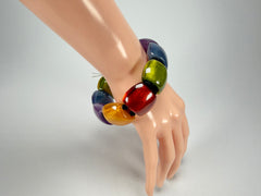 Zsiska - Bellissima New Spectrum Large 9 Bead Resin Bracelet ( 72403010499Q0L )