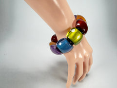 Zsiska - Bellissima New Spectrum Large 9 Bead Resin Bracelet ( 72403010499Q0L )