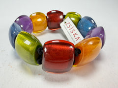 Zsiska - Bellissima New Spectrum Large 9 Bead Resin Bracelet ( 72403010499Q0L )