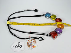 Zsiska - Bellissima 6 Bead New Spectrum Resin Necklace ( 72401050499Q06 )