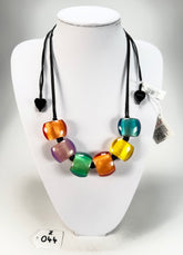 Zsiska - Bellissima 6 Bead 2026 Spectrum Resin Necklace ( 72401050599Q06 )