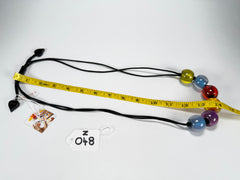 Zsiska - Colourful Beads 6 Bead New Spectrum Resin Necklace ( 40101200499Q06 )