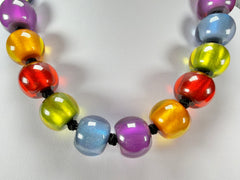 Zsiska - Colourful Beads 20 Bead New Spectrum Resin Necklace ( 40101170499Q20 )