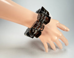Zsiska - Emocion Marble Black Large Resin Bracelet ( 9150301MBLAQ0L )