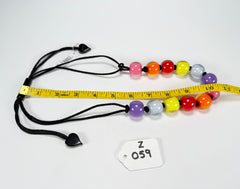 Zsiska - Colourful Beads 12 Bead Spectrum Resin Necklace ( 40101390400Q12 )