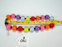 Zsiska - Colourful Beads 20 Bead Spectrum Resin Necklace ( 40101170400Q20 )