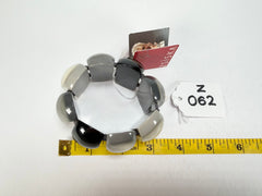 Zsiska - Bellissima Greyscale Large 8 Bead Resin Bracelet ( 701030204530Q08 )