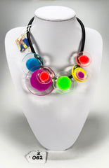 Zsiska - Flora "Prue Leith" Colourful Combination 5 Bead Resin Necklace ( P070150MIX1Q05 )