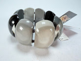 Zsiska - Bellissima Greyscale Large 8 Bead Resin Bracelet ( 701030204530Q08 )