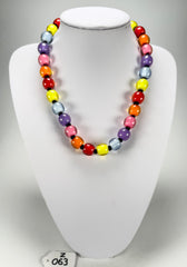 Zsiska - Colourful Beads 30 Bead Spectrum Resin Necklace ( 40101190400Q30 )