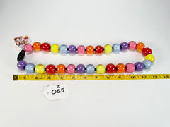 Zsiska - Colourful Beads 30 Medium Bead Spectrum Resin Necklace ( 40101170400Q30 )