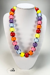 Zsiska - Colourful Beads 30 Medium Bead Spectrum Resin Necklace ( 40101170400Q30 )