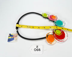 Zsiska - Flora "Prue Leith" Mix Colours 5 Bead Resin Necklace ( P070150MIXXQ05 )