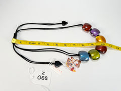 Zsiska - Bellissima 6 Bead New Spectrum Resin Necklace ( 72401050499Q06 )