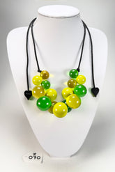 Zsiska - Baubles Yellow & Green Resin Necklace ( P230101BAU2Q15 )