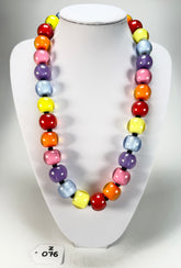 Zsiska - Colourful Beads 30 Medium Bead Spectrum Resin Necklace ( 40101170400Q30 )