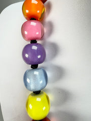Zsiska - Colourful Beads 30 Medium Bead Spectrum Resin Necklace ( 40101170400Q30 )