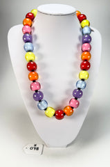 Zsiska - Colourful Beads 30 Medium Bead Spectrum Resin Necklace ( 40101170400Q30 )