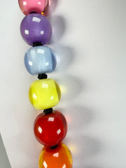 Zsiska - Colourful Beads 30 Medium Bead Spectrum Resin Necklace ( 40101170400Q30 )