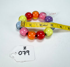 Zsiska - Colourful Beads Spectrum 11 Medium Bead Resin Bracelet ( 40103010400Q11 )