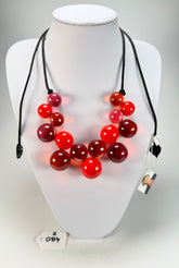 Zsiska - Baubles Red Mix Resin Necklace ( P230101BAU3Q15 )