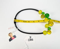 Zsiska - Baubles Yellow & Green 11 Bead Resin Necklace ( P230150BAU2Q11 )