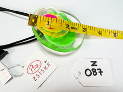 Zsiska - Flora "Prue Leith" Neon Green Single Bead Resin Necklace ( P070201FLO2Q00 )