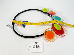 Zsiska - Flora "Prue Leith" Mix Colours 5 Bead Resin Necklace ( P070150MIXXQ05 )