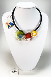 Zsiska - Flora "Prue Leith" New Spectrum 3 Bead Resin Necklace ( P0701510499Q03 )