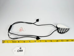 Zsiska - November "Pendant" Black & White Resin Necklace ( 8460201WHITQ00 )