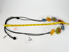 Zsiska - Flora "Prue Leith" Winter Spectrum 7 Bead Resin Necklace ( P0701020499Q07 )