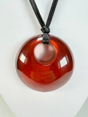 Zsiska - Colourful Statement "Pendant" Winter Red Resin Necklace ( 40102049172Q00 )