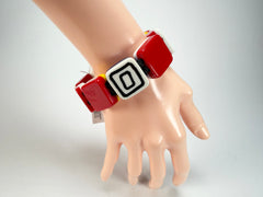 Zsiska - Vertigo Red Large Resin Bracelet ( 3440301REDDQ0L )
