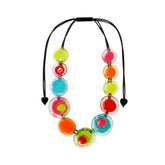 Zsiska - Flora "Prue Leith" Mix Colours 11 Bead Resin Necklace ( P070101MIXXQ11 )