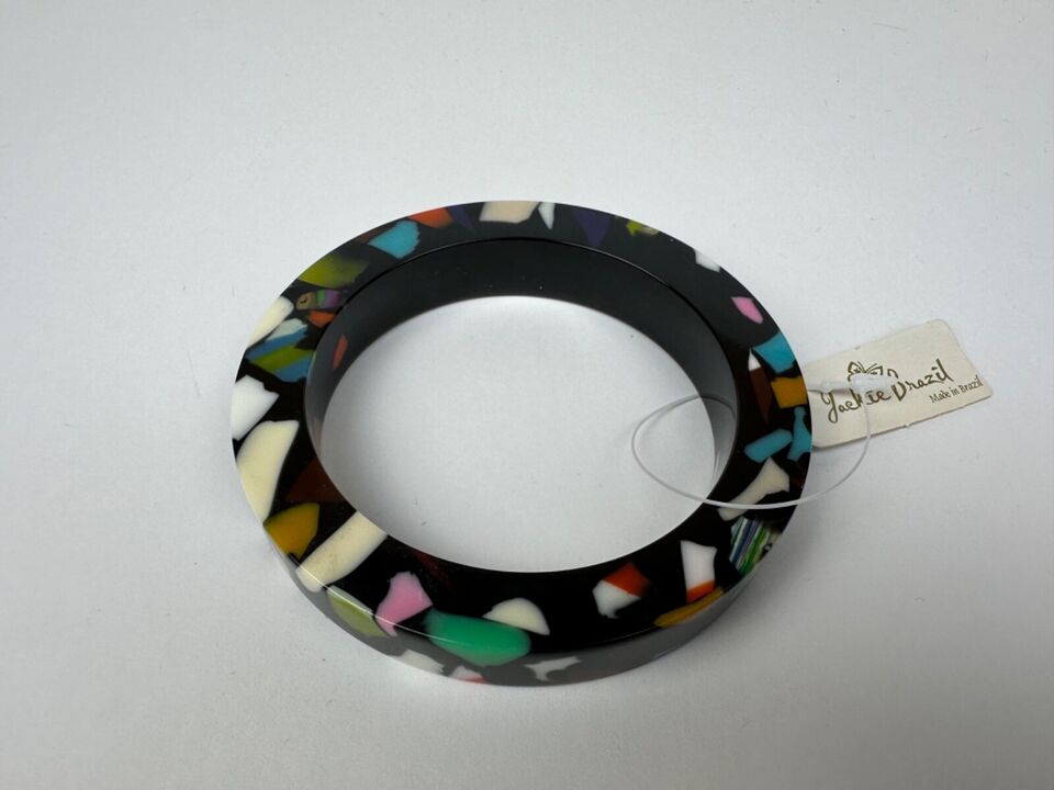 Jackie Brazil "Art Deco" Solid Round 1.3cm Bangle ( B3087 )