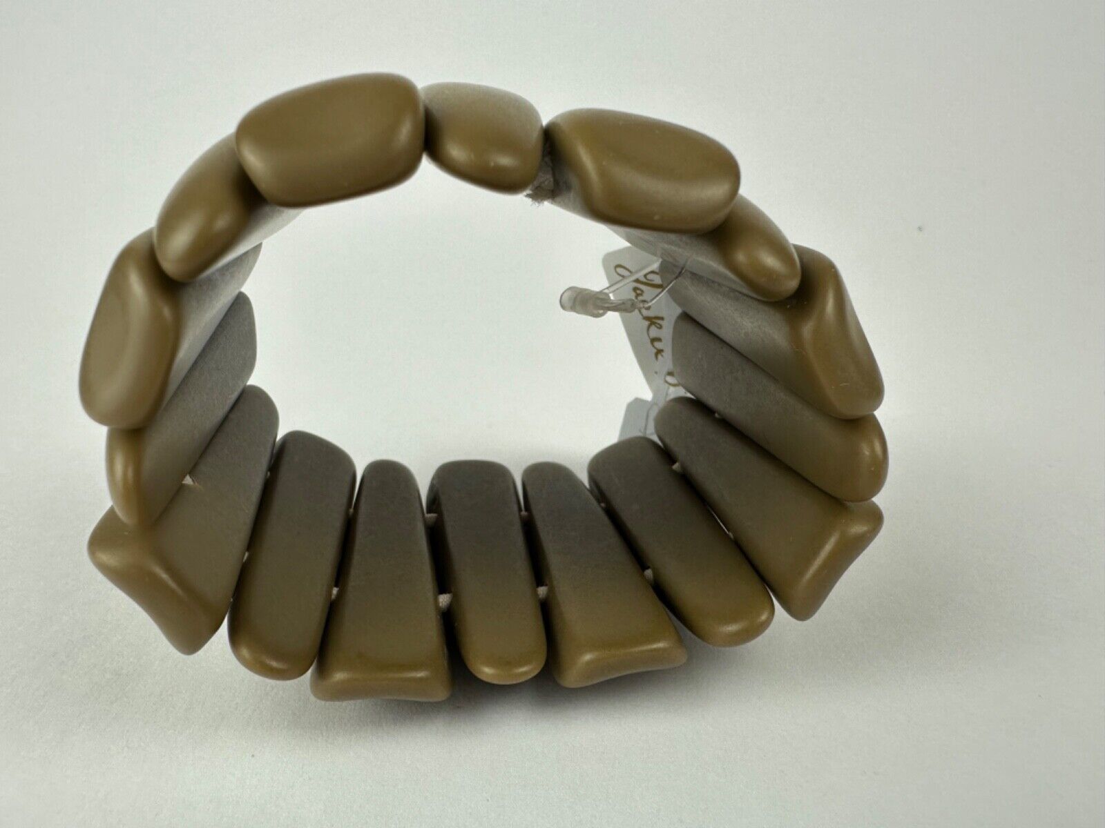 Jackie Brazil "Tulip" Brown Matte Elasticated Bracelet ( B0026 )