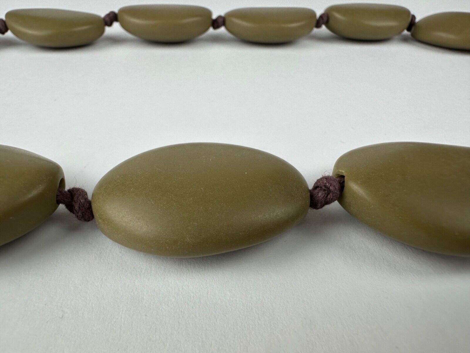 Jackie Brazil "Kathy" Brown Matte Small Riverstones 70cm Necklace ( N3750 )