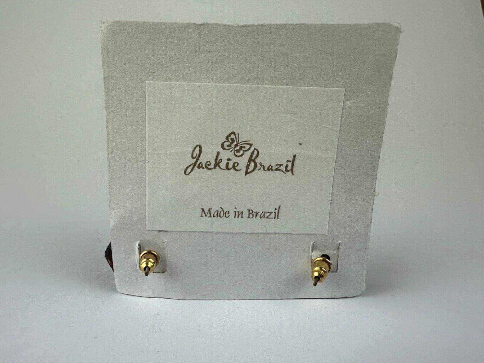 Jackie Brazil "Ming" Flash Digital Hexagon Resin Earrings ( E3214 )