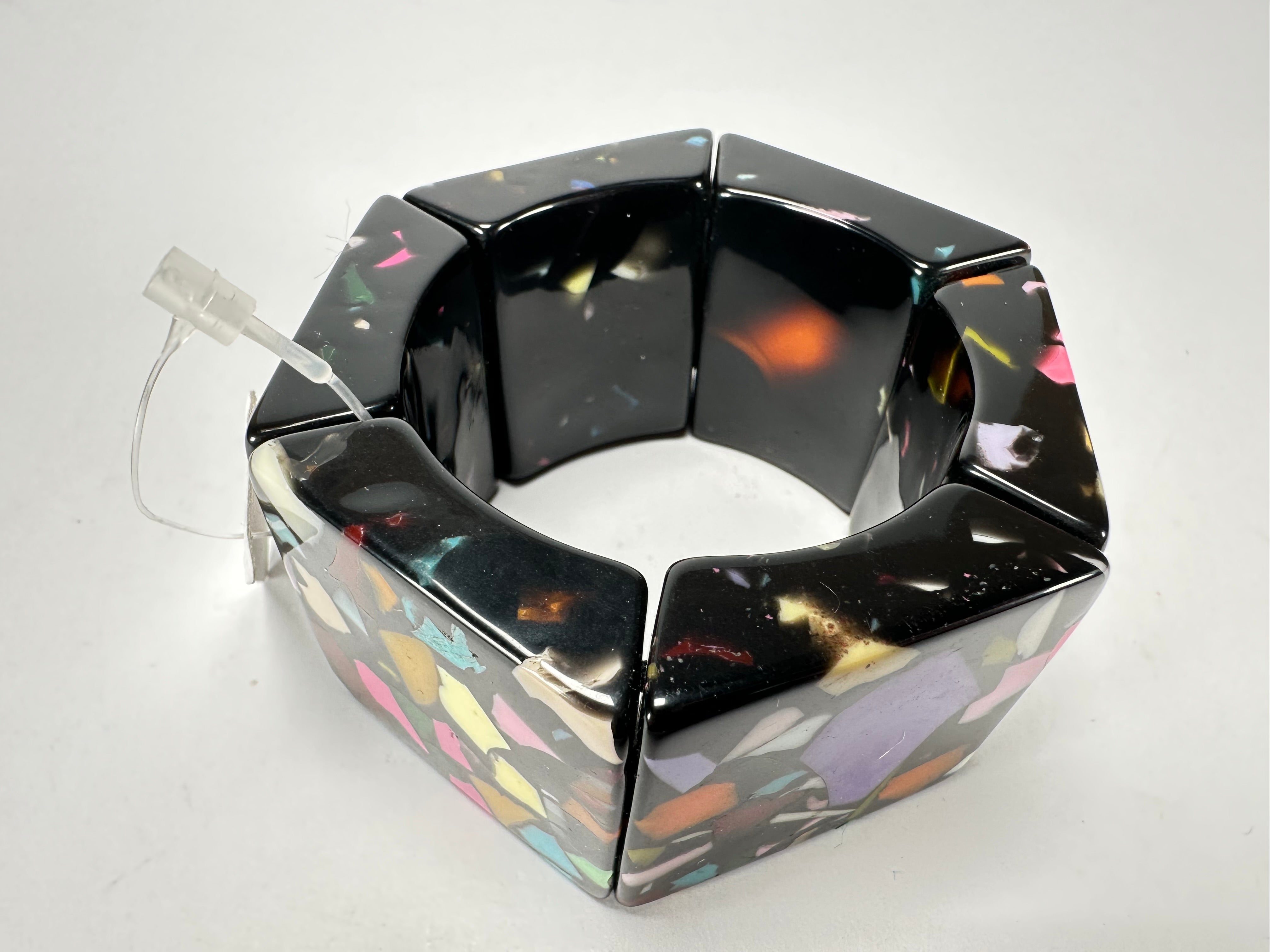 Jackie Brazil "Sabrina" Art Deco Van Allen Elasticated Bracelet ( B3131 )