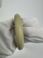 Jackie Brazil "Cushie" Beige Matte Solid Round 1.3cm Bangle ( B0300 )