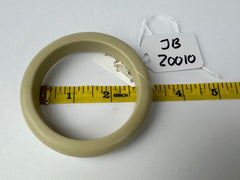 Jackie Brazil "Cushie" Beige Matte Solid Round 1.3cm Bangle ( B0300 )