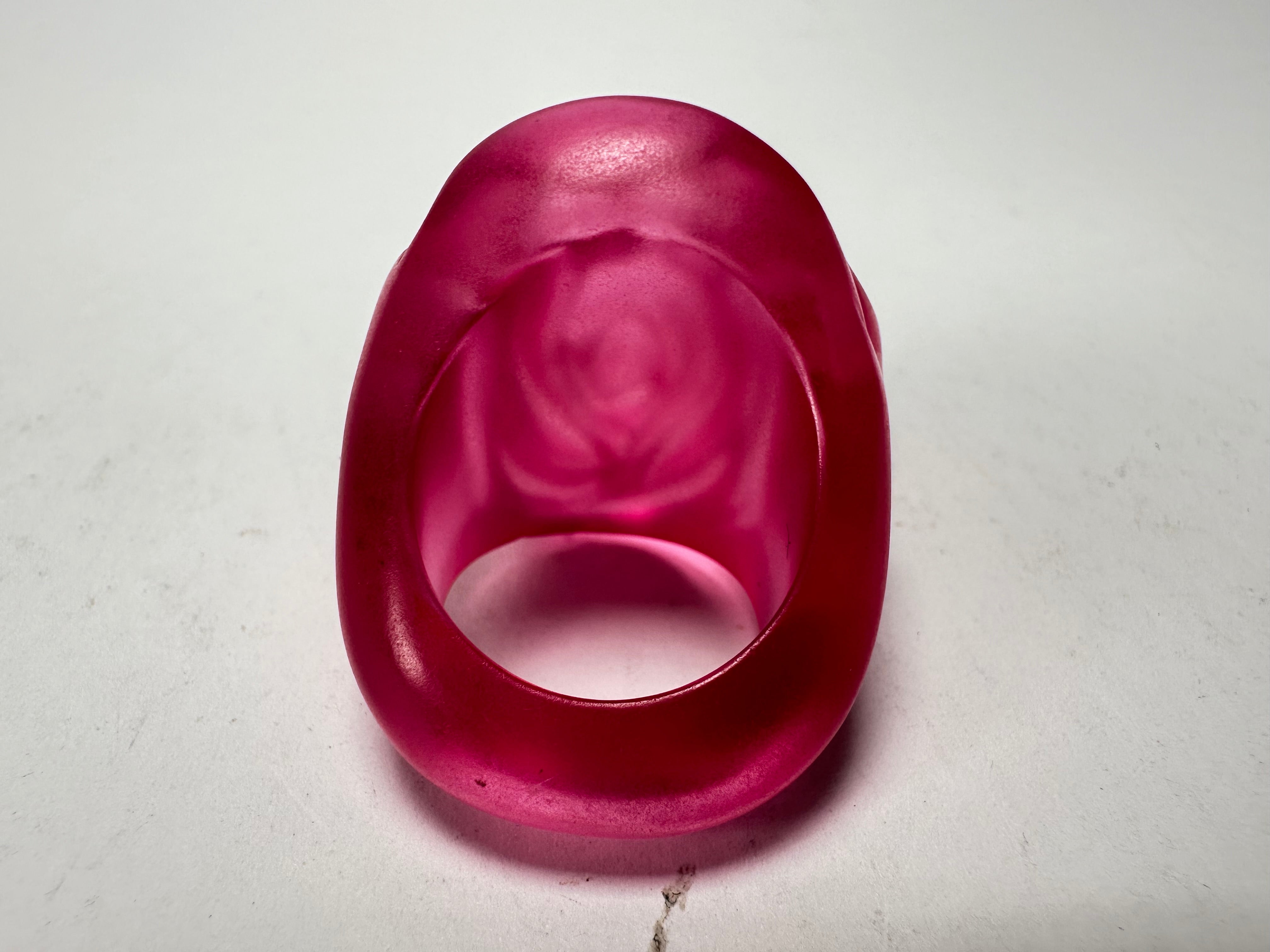 Jackie Brazil "Rose" Light Dark Resin Rose Ring ( R0585 ) Size UK Q / US 8