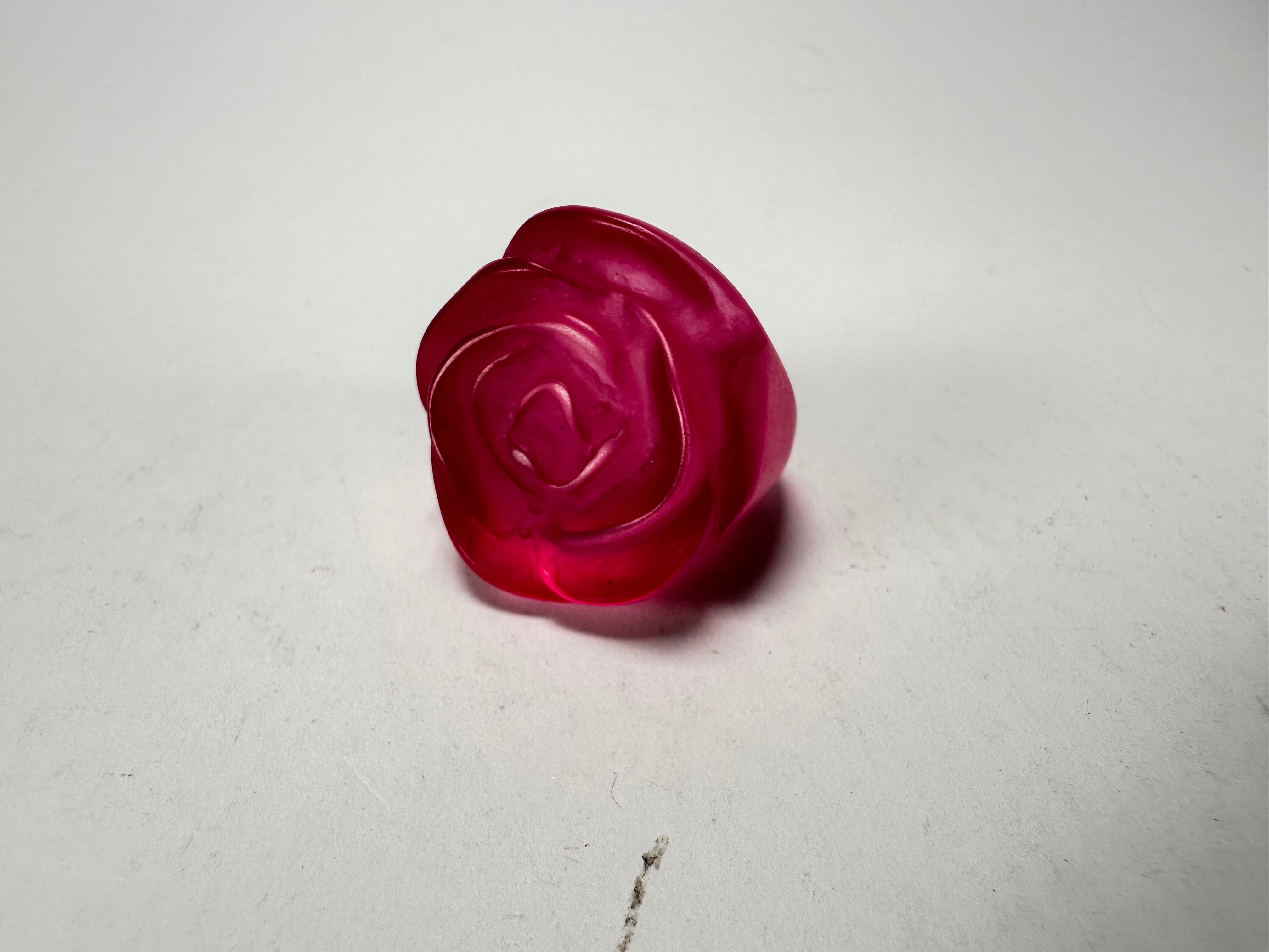 Jackie Brazil "Rose" Light Dark Resin Rose Ring ( R0585 ) Size UK Q / US 8